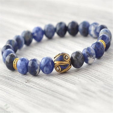 Blue Sky Sodalite Nepal Charm Bracelets YourSoulPlace.com